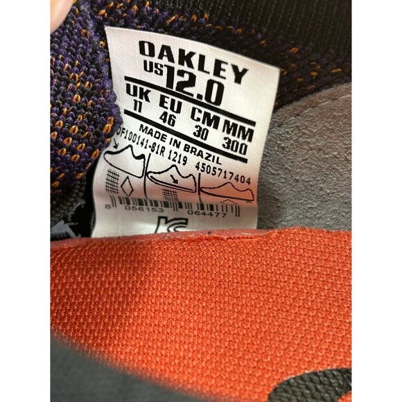 Oakley EV Zero Edge Trainers Enamel Purple Orange Athletic Shoes Men's Size 12 - Picture 7 of 8